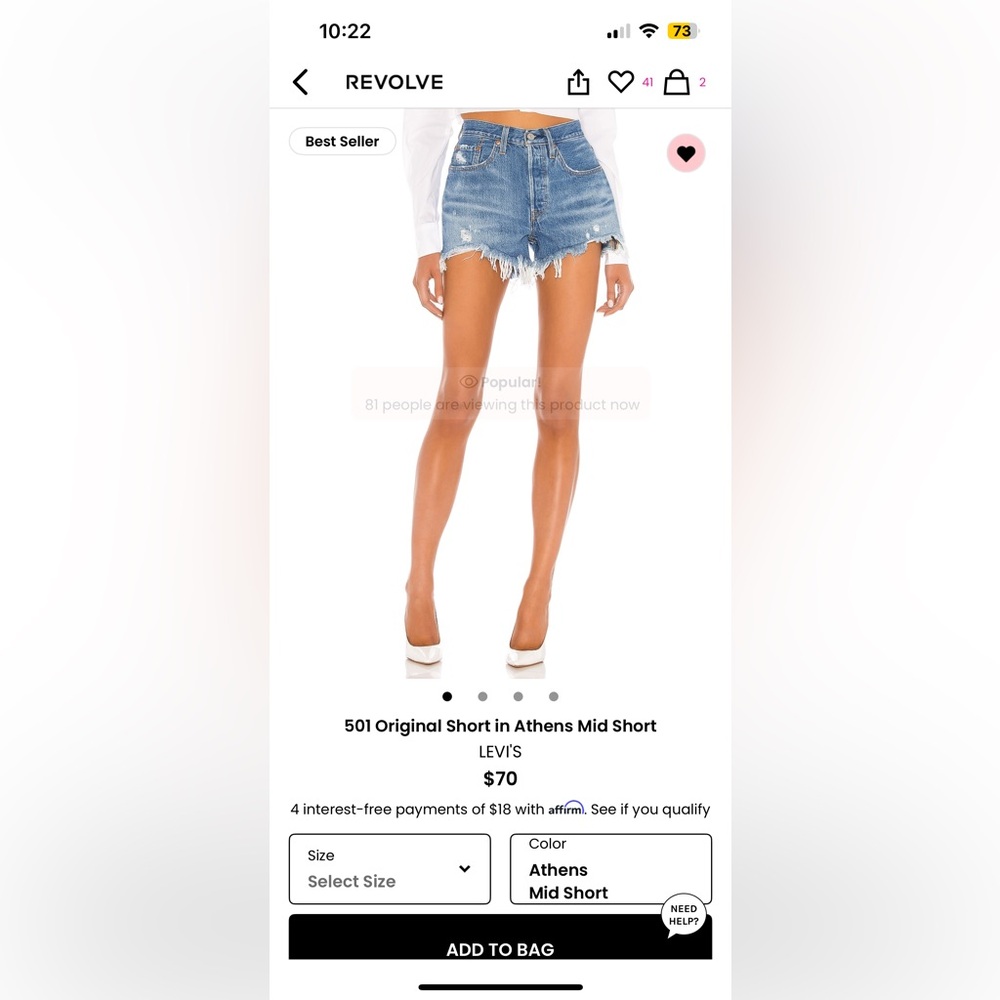 Levi’s 501 Jean Shorts